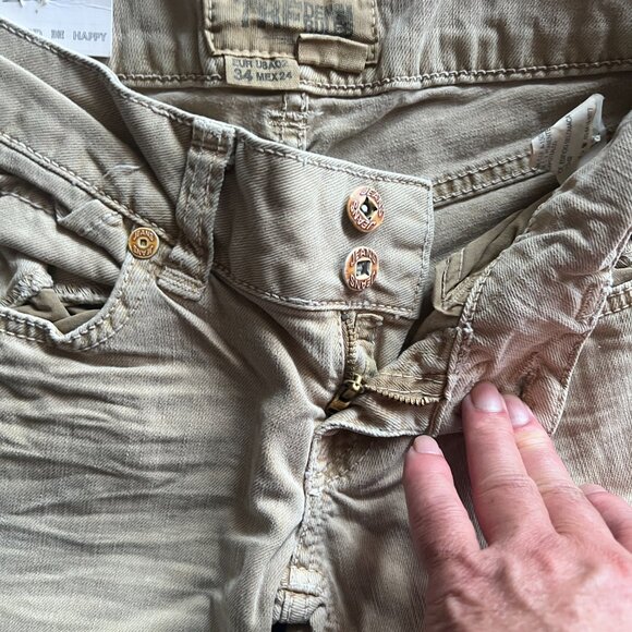 Zara Trafaluc TRF 'Denim Rules' BNWT Skinny Women's Jean Size 2 Tan - Picture 12 of 13